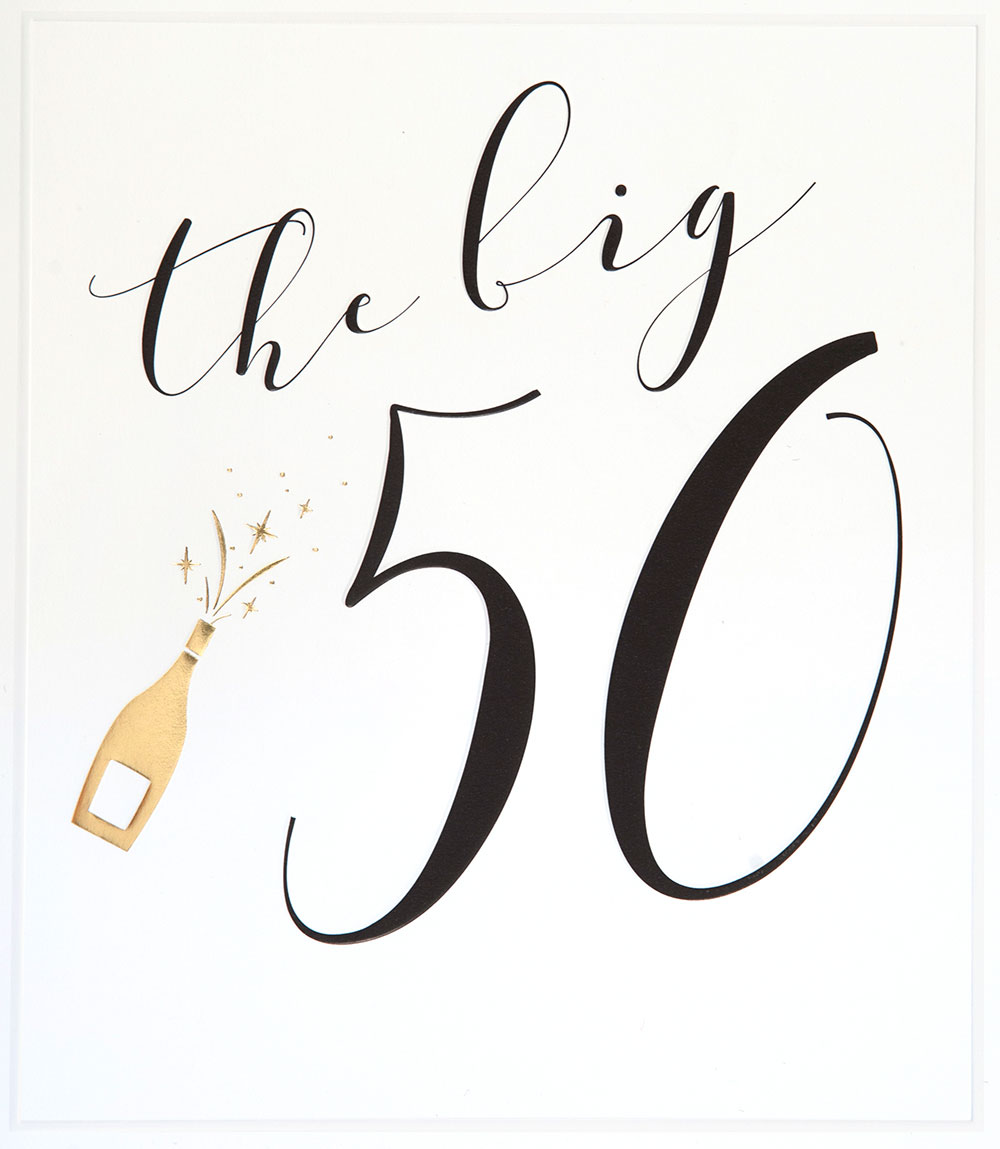 The Big 50 Birthday Card