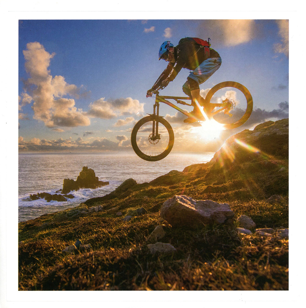 Mountain Biker Greeting Card