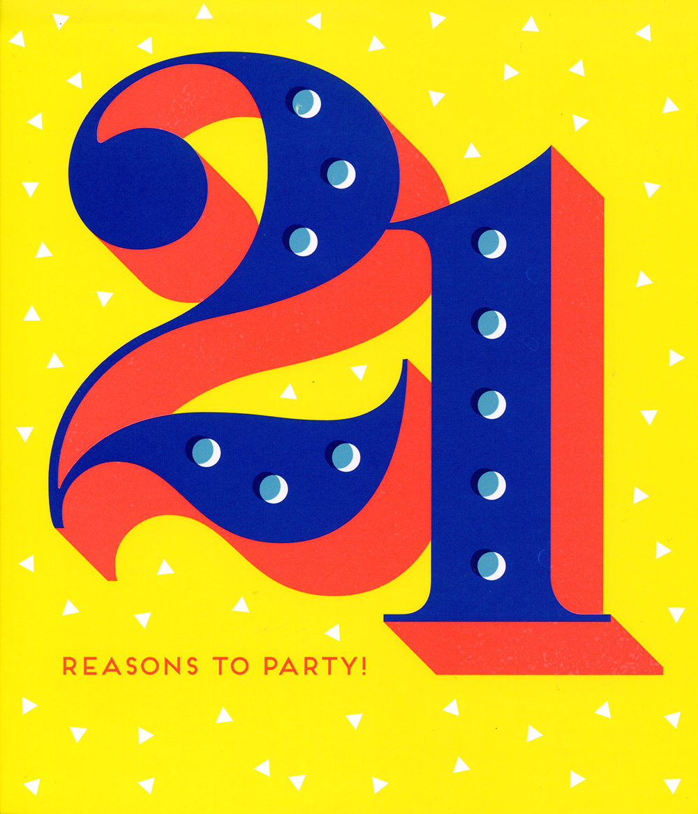 Party 21st Birthday Card
