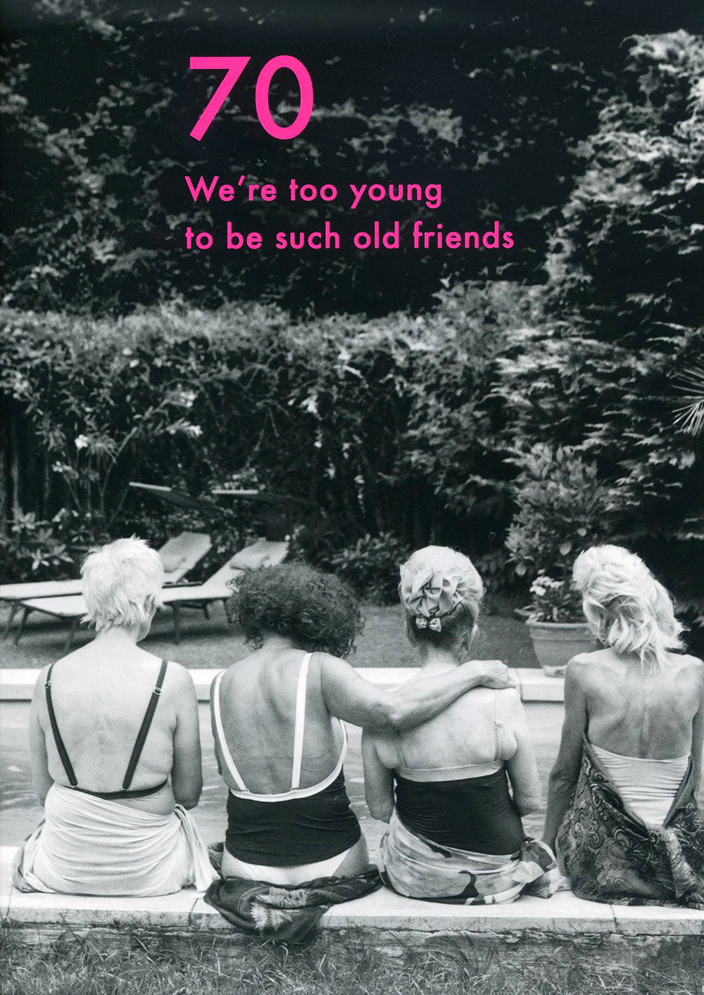 Old Friends 70th Birthday Card