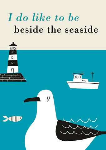 Beside the Seaside Greeting Card