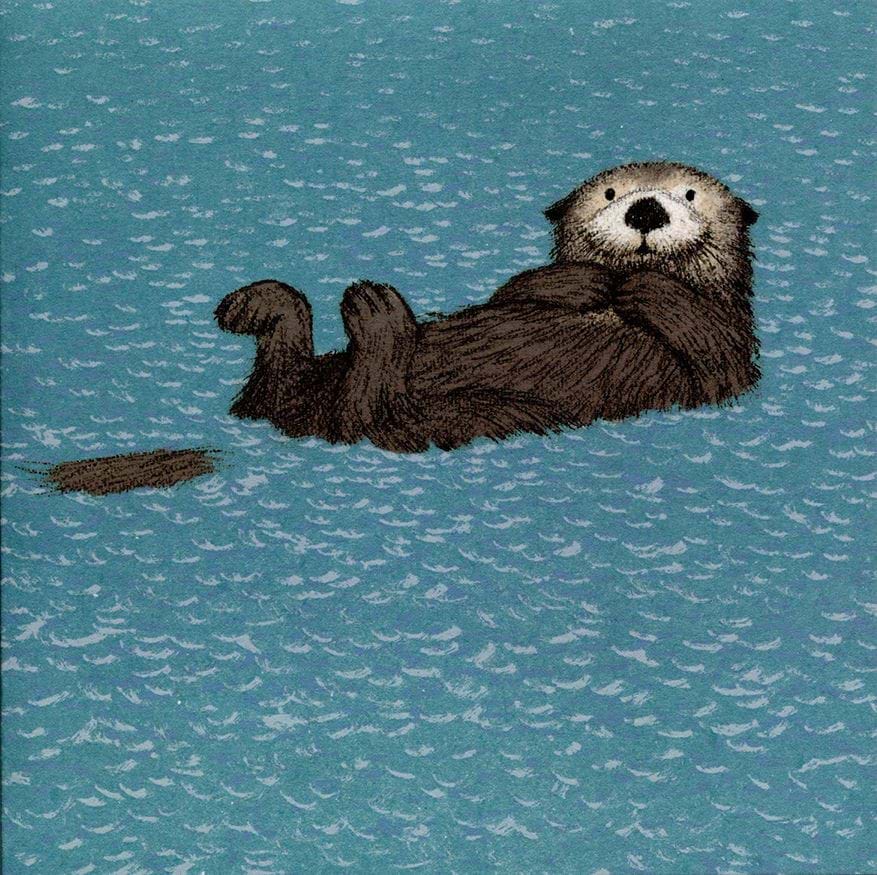 Sea Otter Greeting Card
