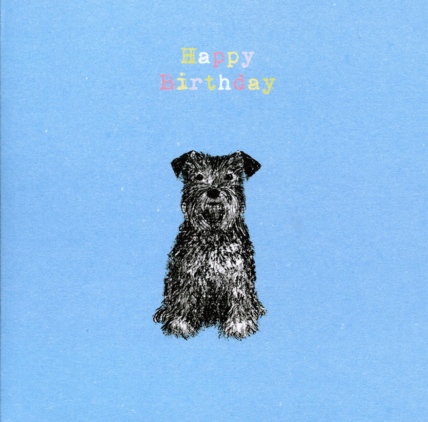 Happy Dog Birthday Card