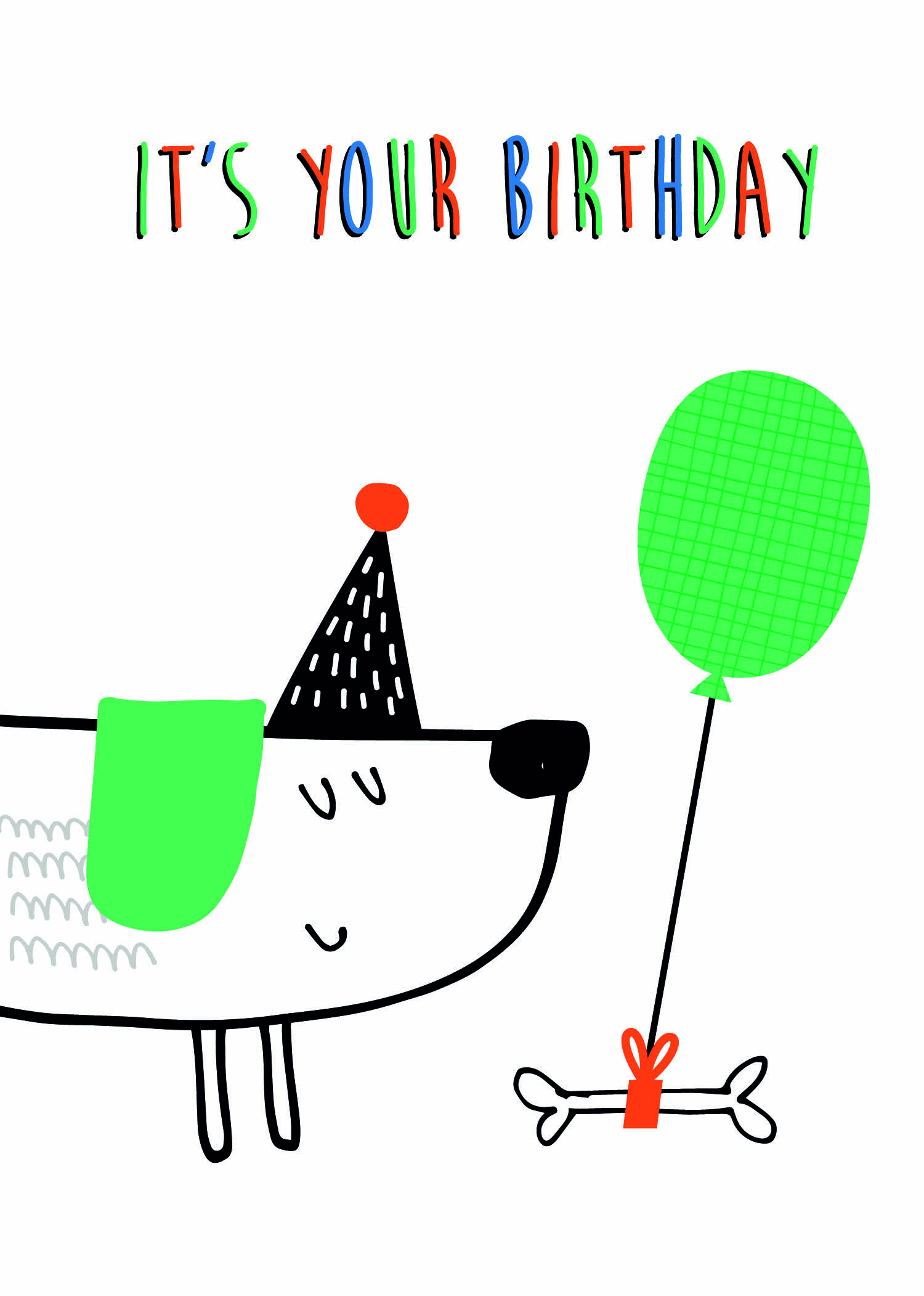Party Dog Birthday Card