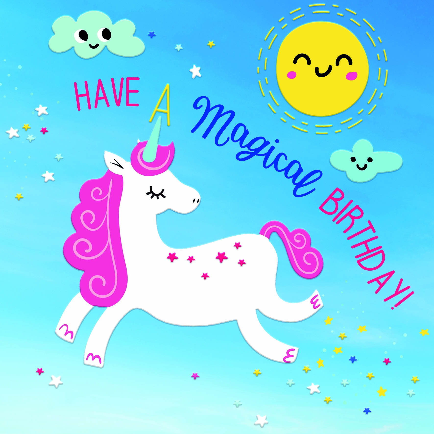 Magical Unicorn Birthday Card