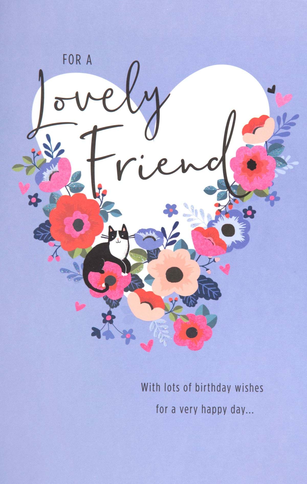Lovely Friend Birthday Card