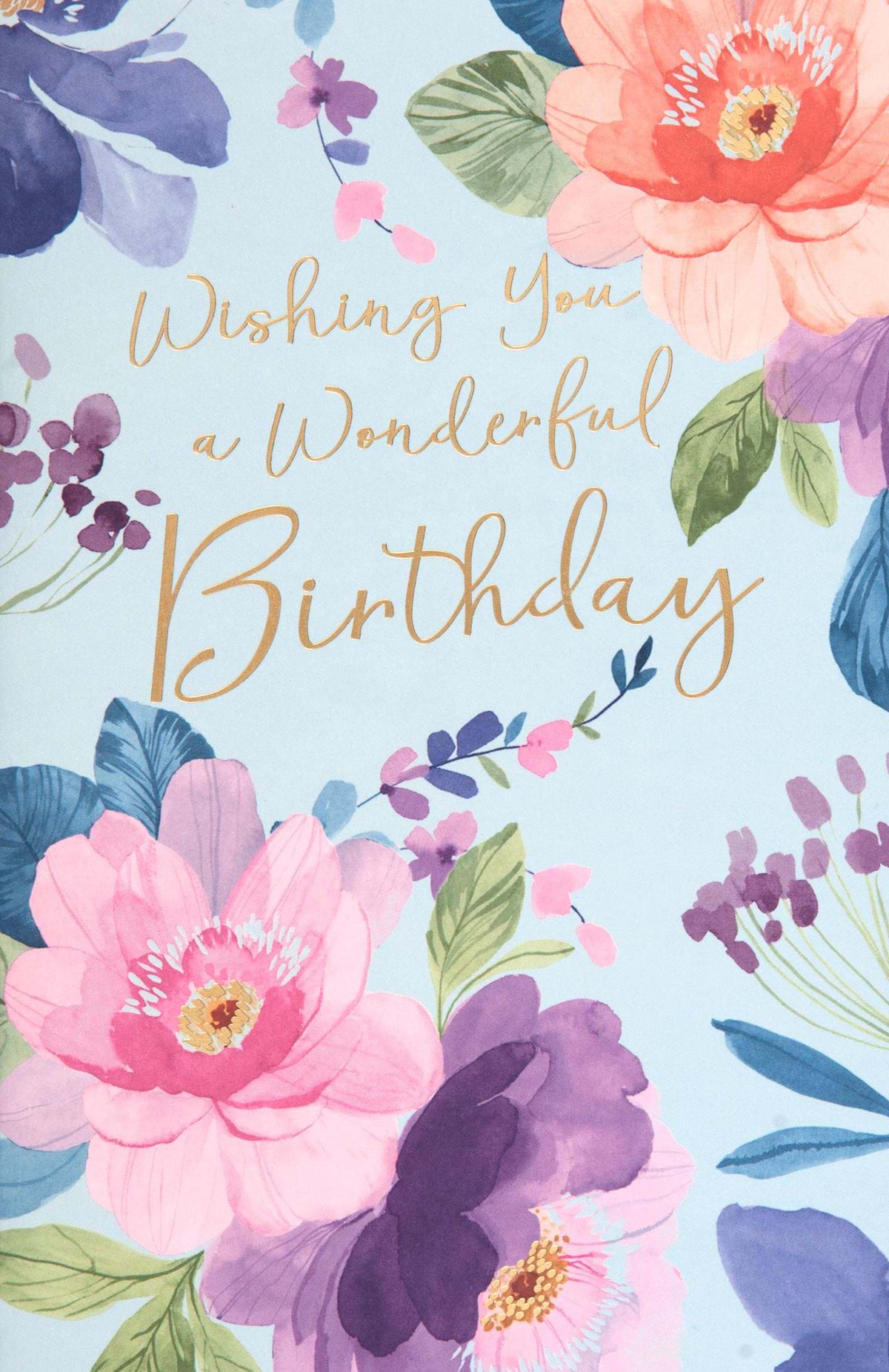 Wonderful Watercolour Birthday Card