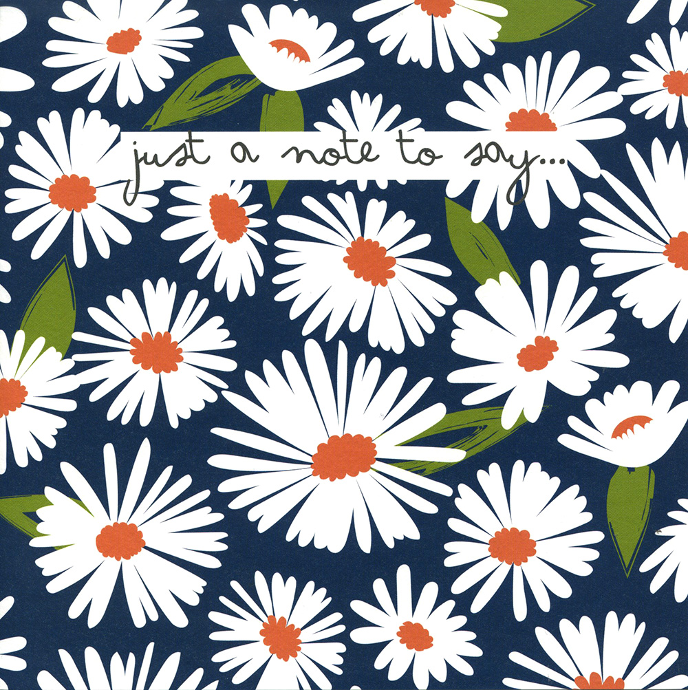 Daisies Just To Say Greeting Card