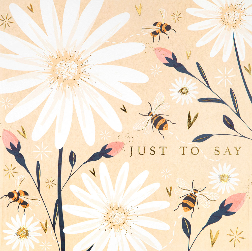 Bumble Bee Just To Say Greeting Card