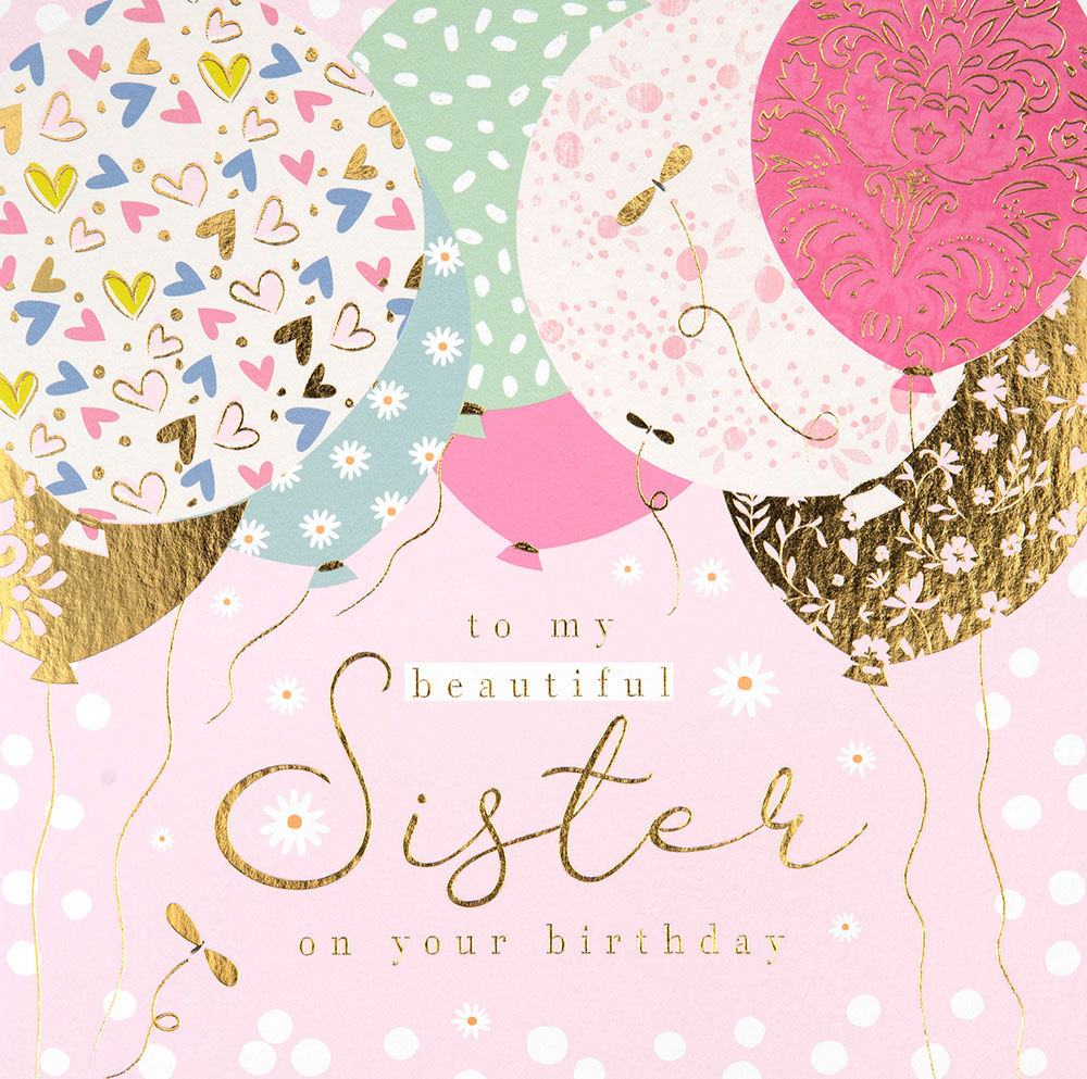 My Beautiful Sister Birthday Card