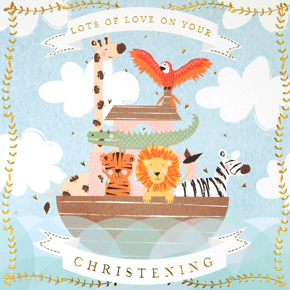 Little Ark Christening Card
