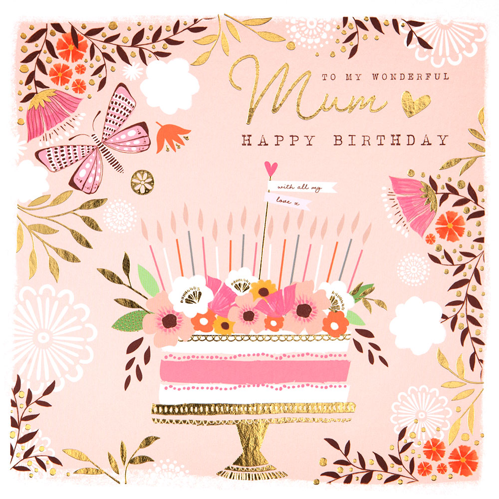 My Wonderful Mum Birthday Card