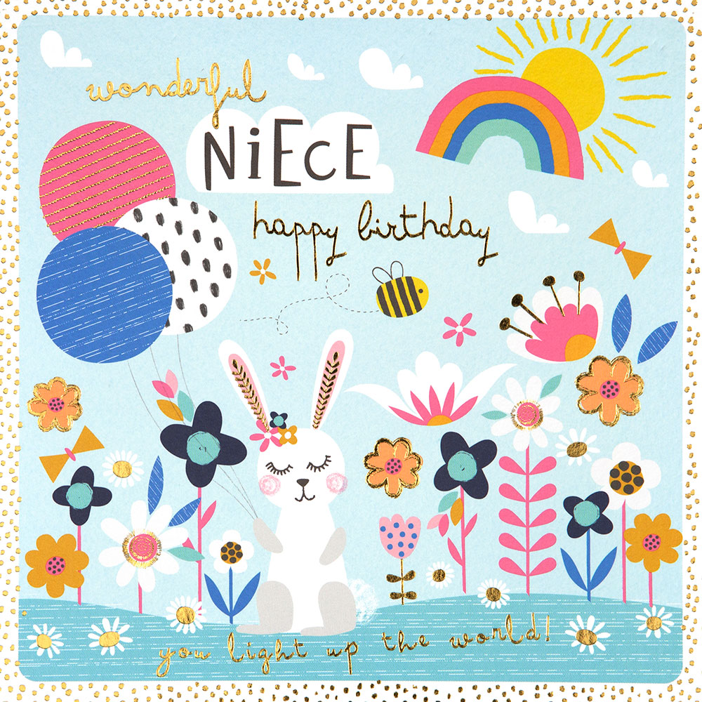Light up the World Niece Birthday Card