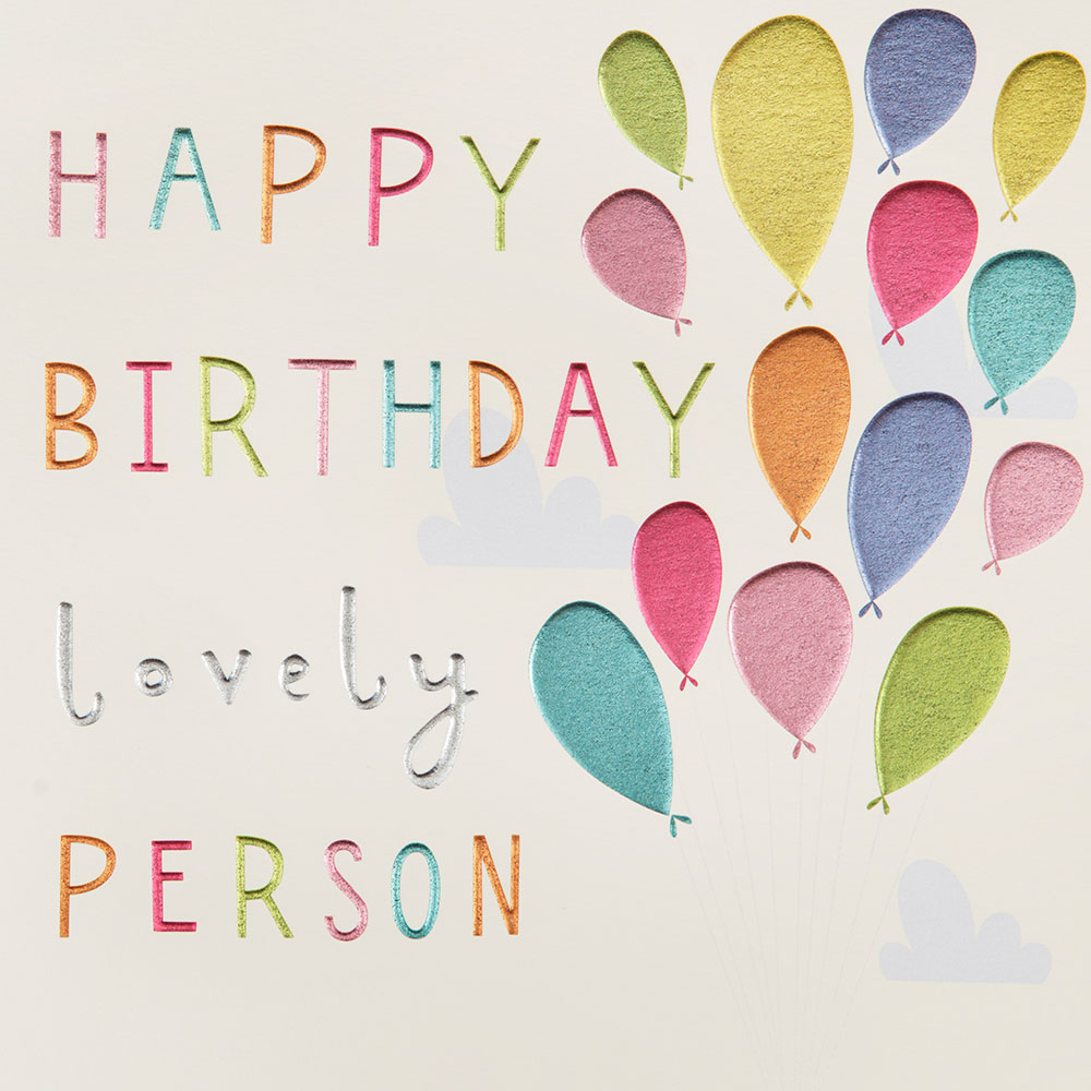 Lovely Person Birthday Card