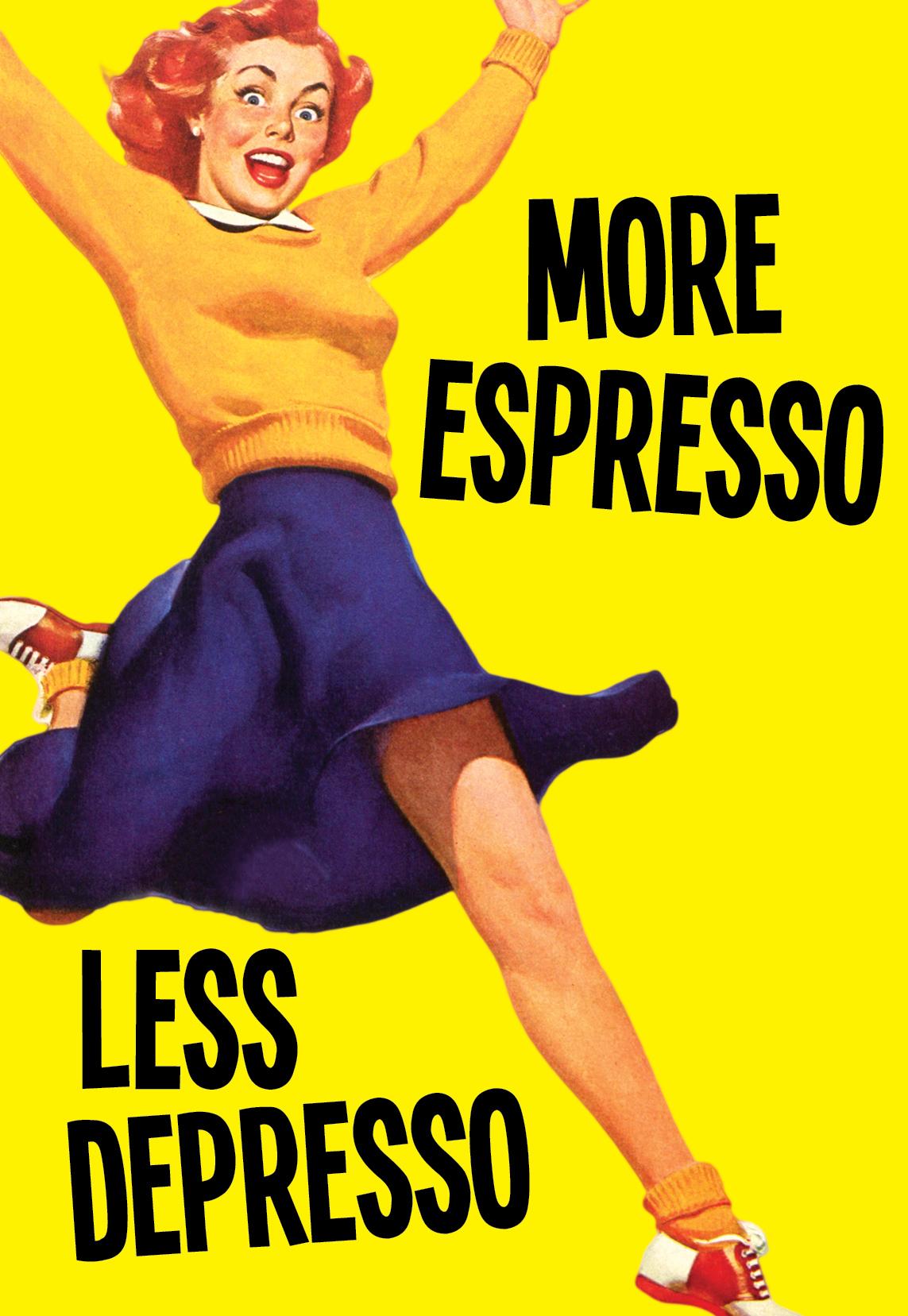 More Espresso Greeting Card