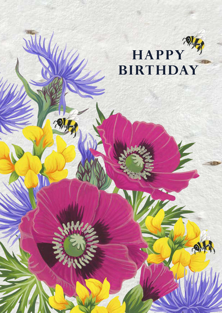 Wildflower Plantable Birthday Card