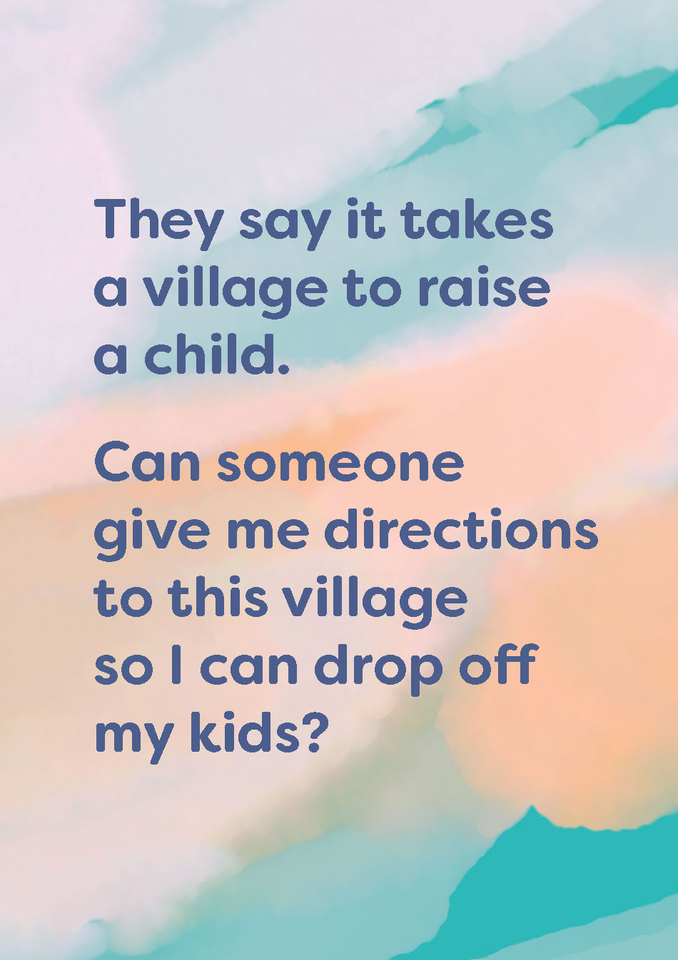 It Takes a Village Birthday Card