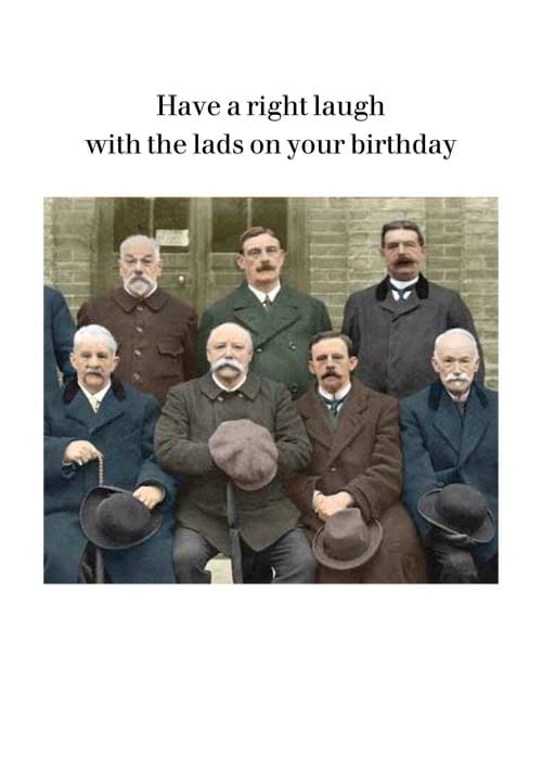 Laugh With The Lads Birthday Card