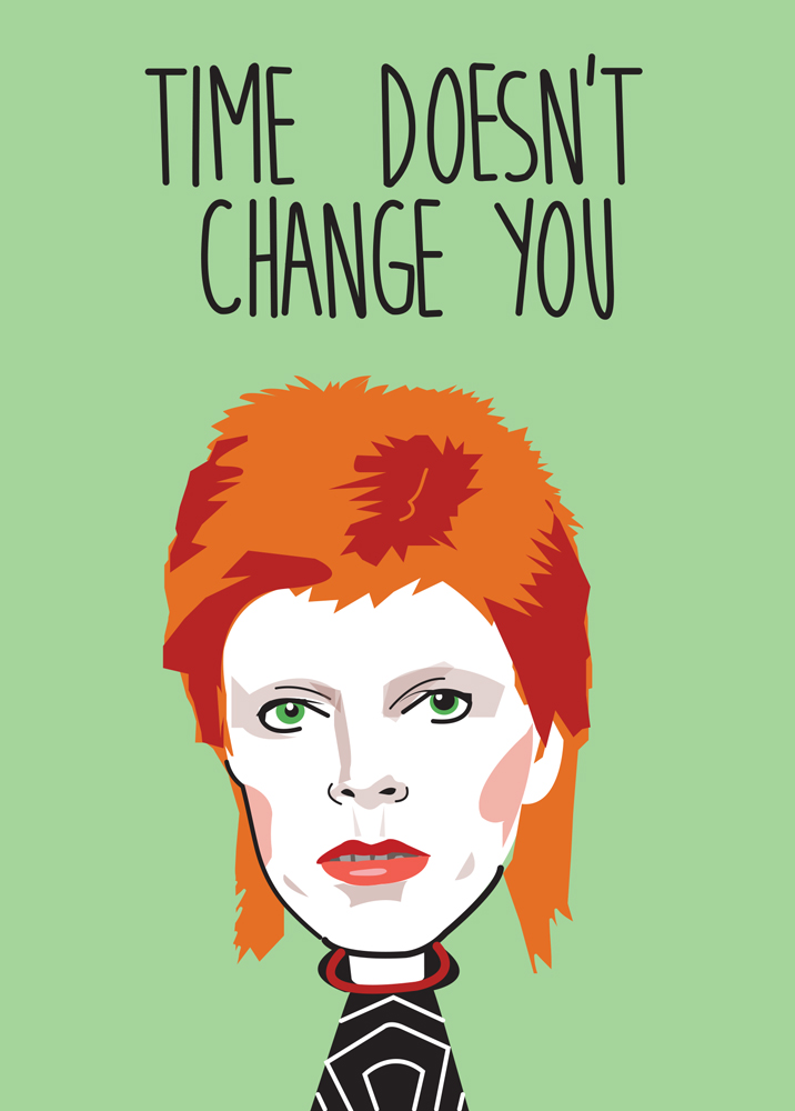 Time Doesn't Change You Birthday Card
