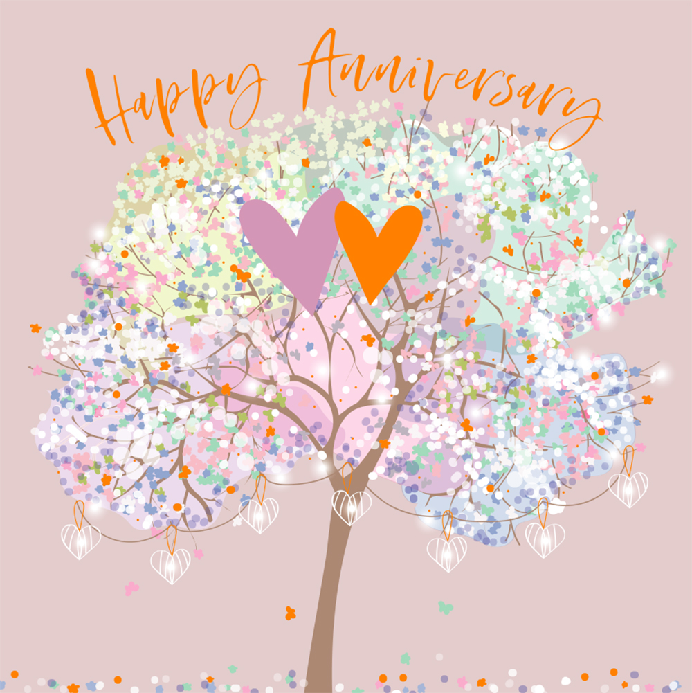 Tree of Love Anniversary Card