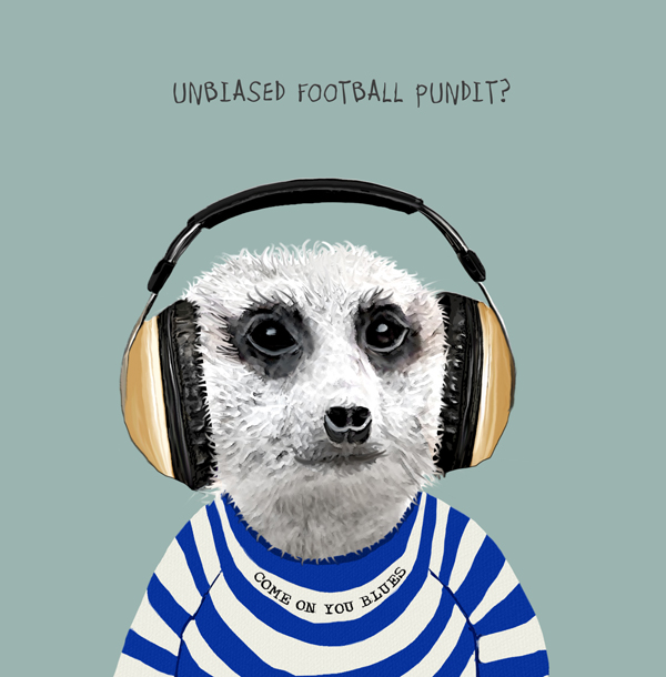 Unbiased Football Pundit Greeting Card
