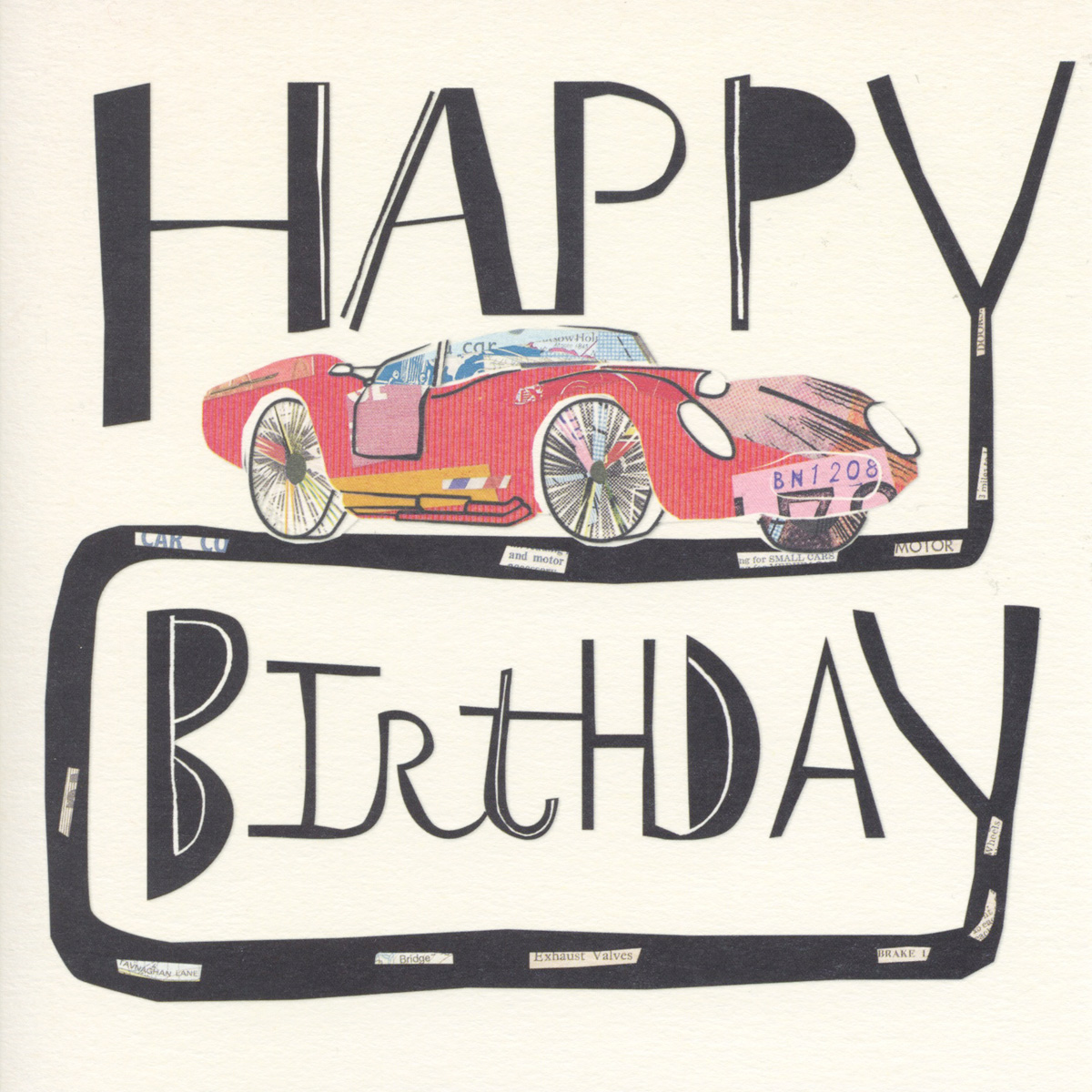 Race Car Birthday Card