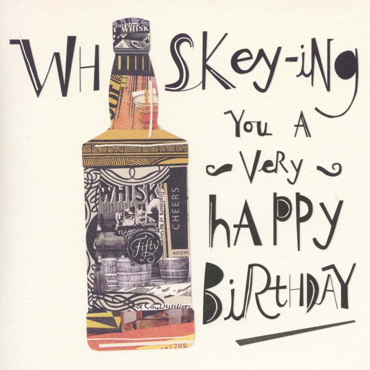 Whiskey birthday Card