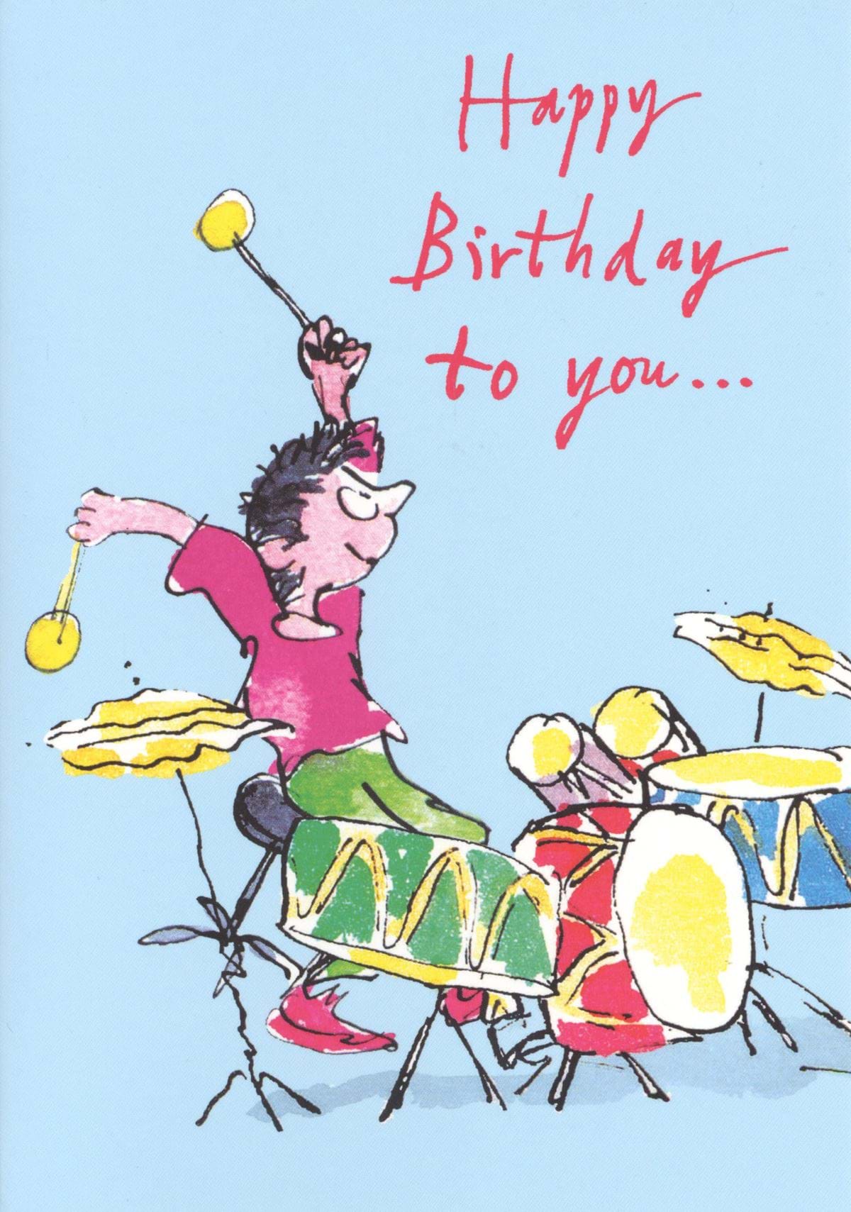 Drummer Birthday Card