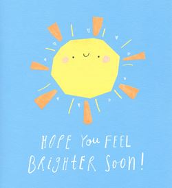 Feel Brighter Soon Get Well Card