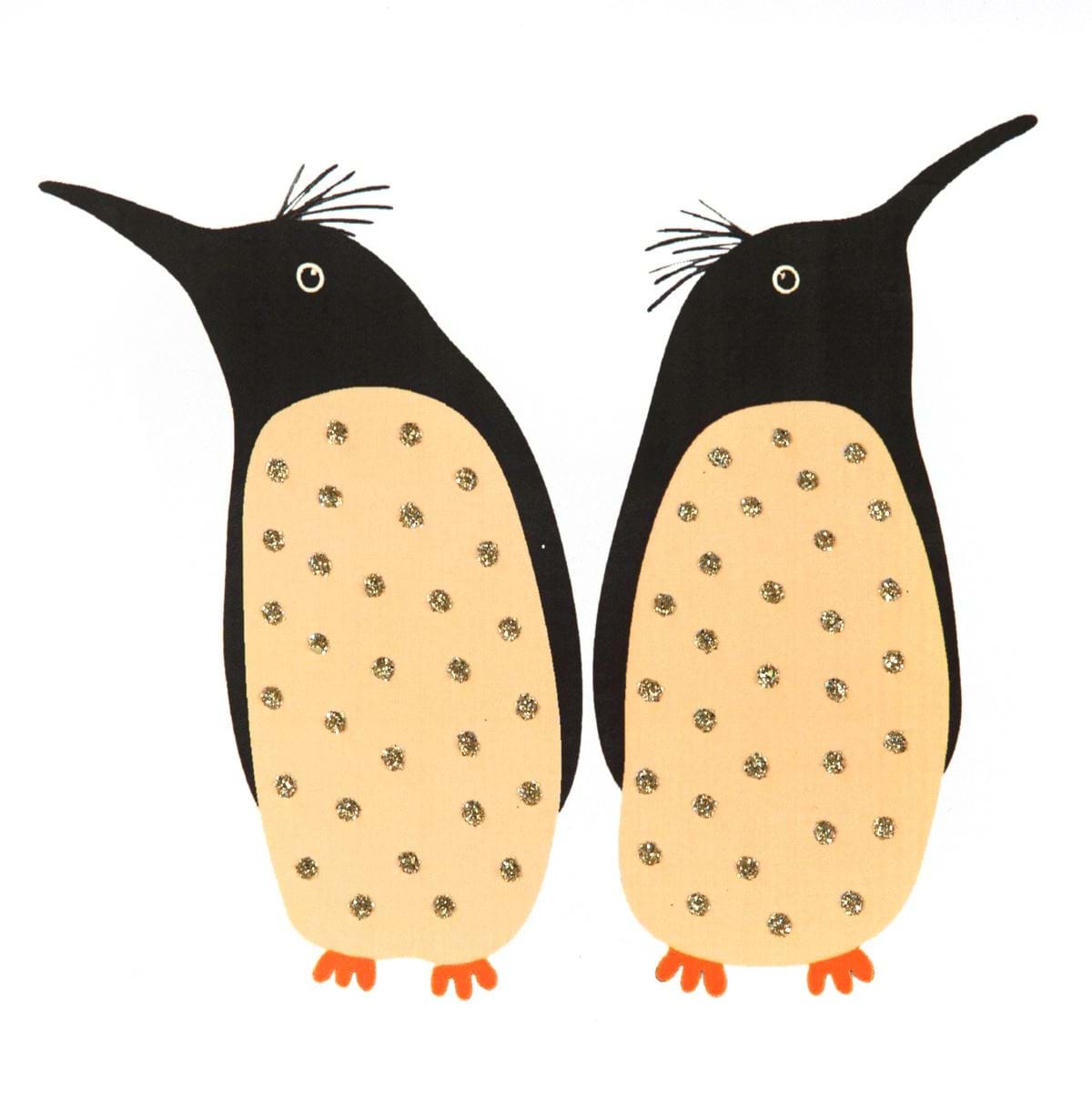 Penguins Luxury Greeting Card