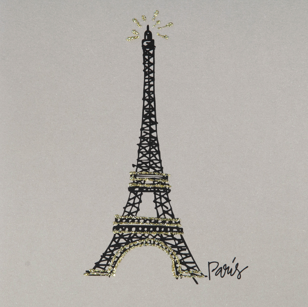 Eiffel Tower Greetings Card