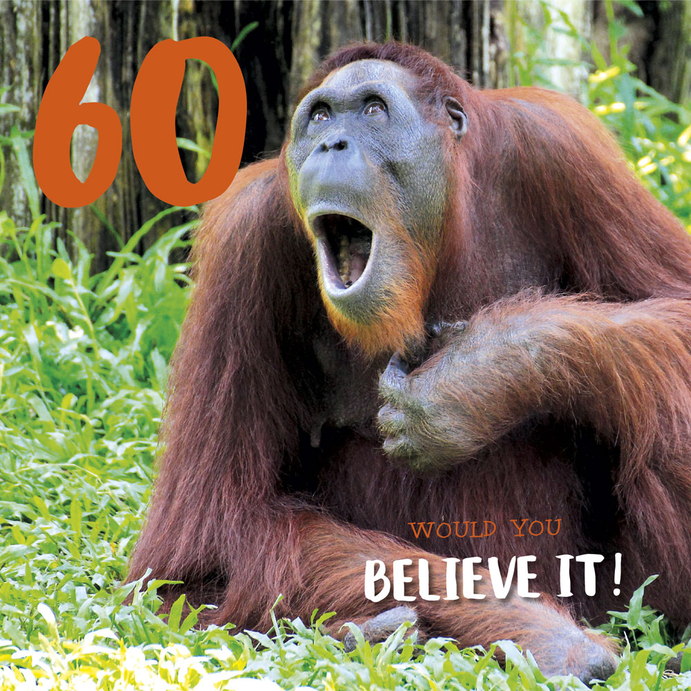 Would You Believe It 60th Birthday Card