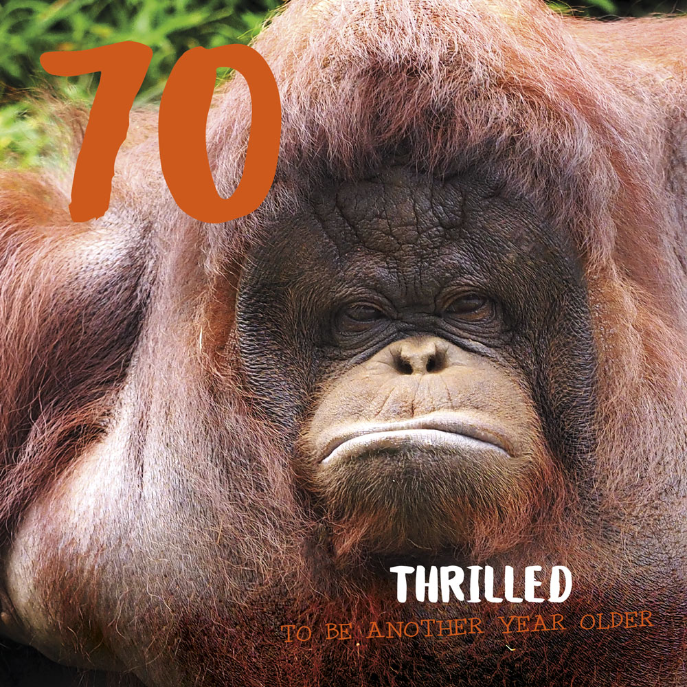 Thrilled 70th Birthday Card