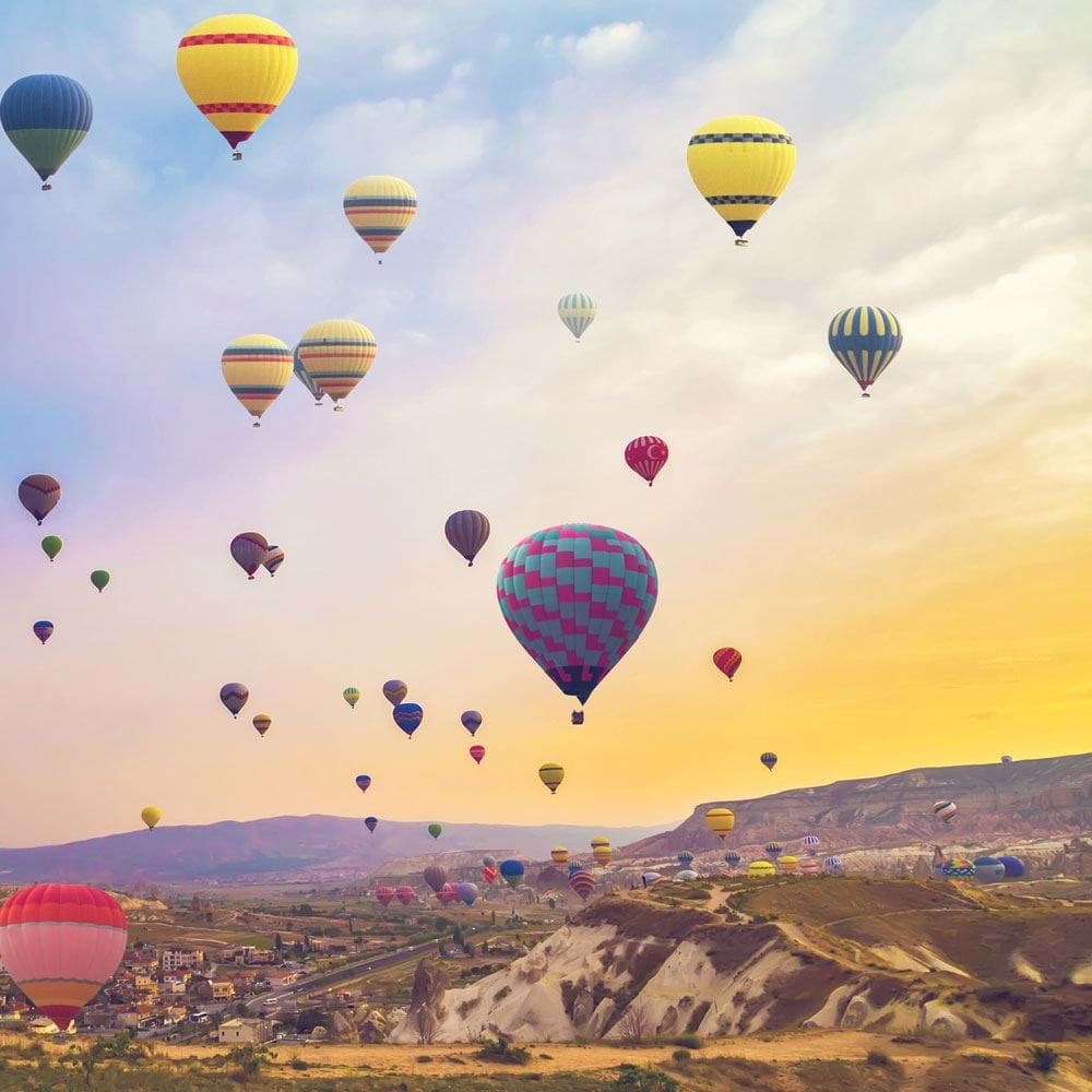Hot Air Balloons Greeting Card