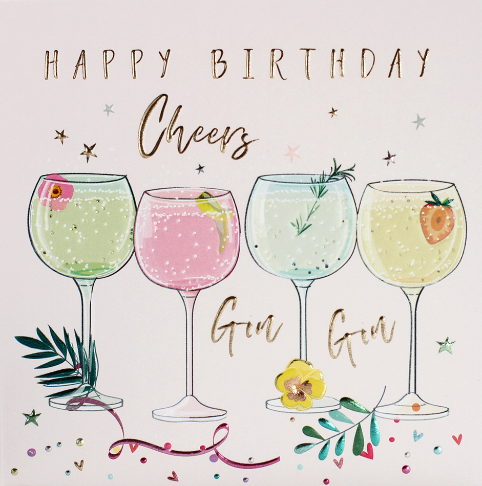 Gin Gin Birthday Card