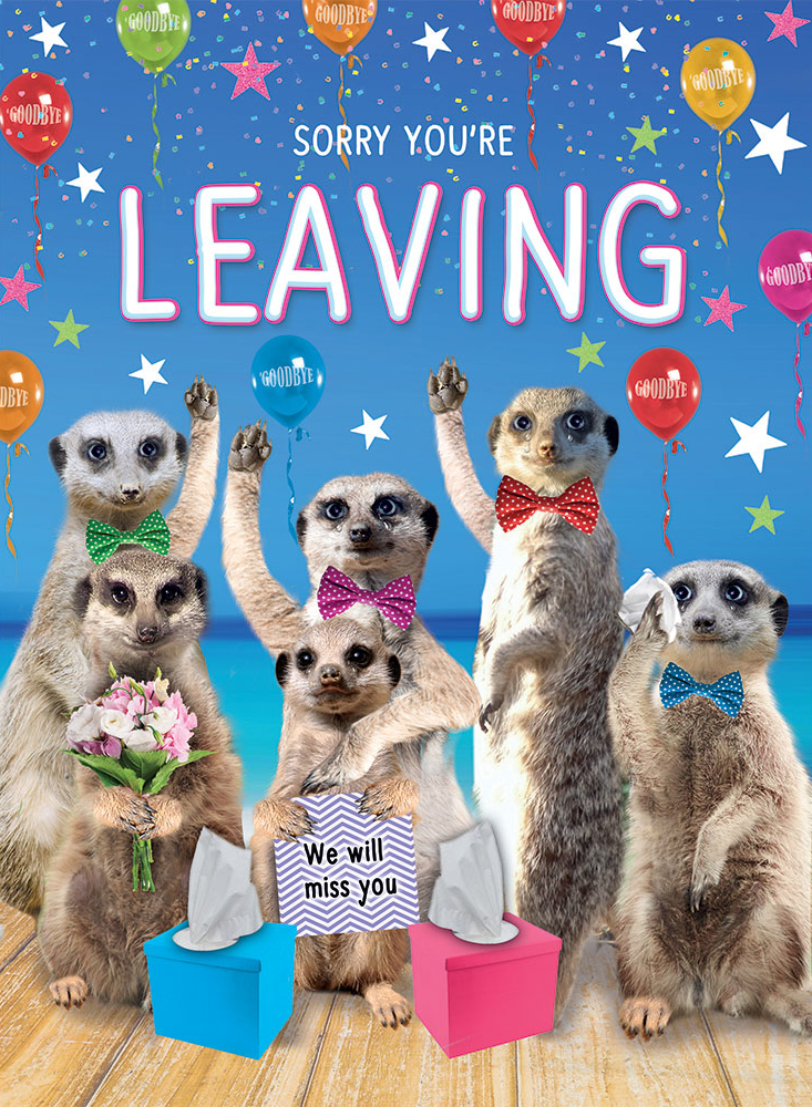Meerkat Extra Large Leaving Card