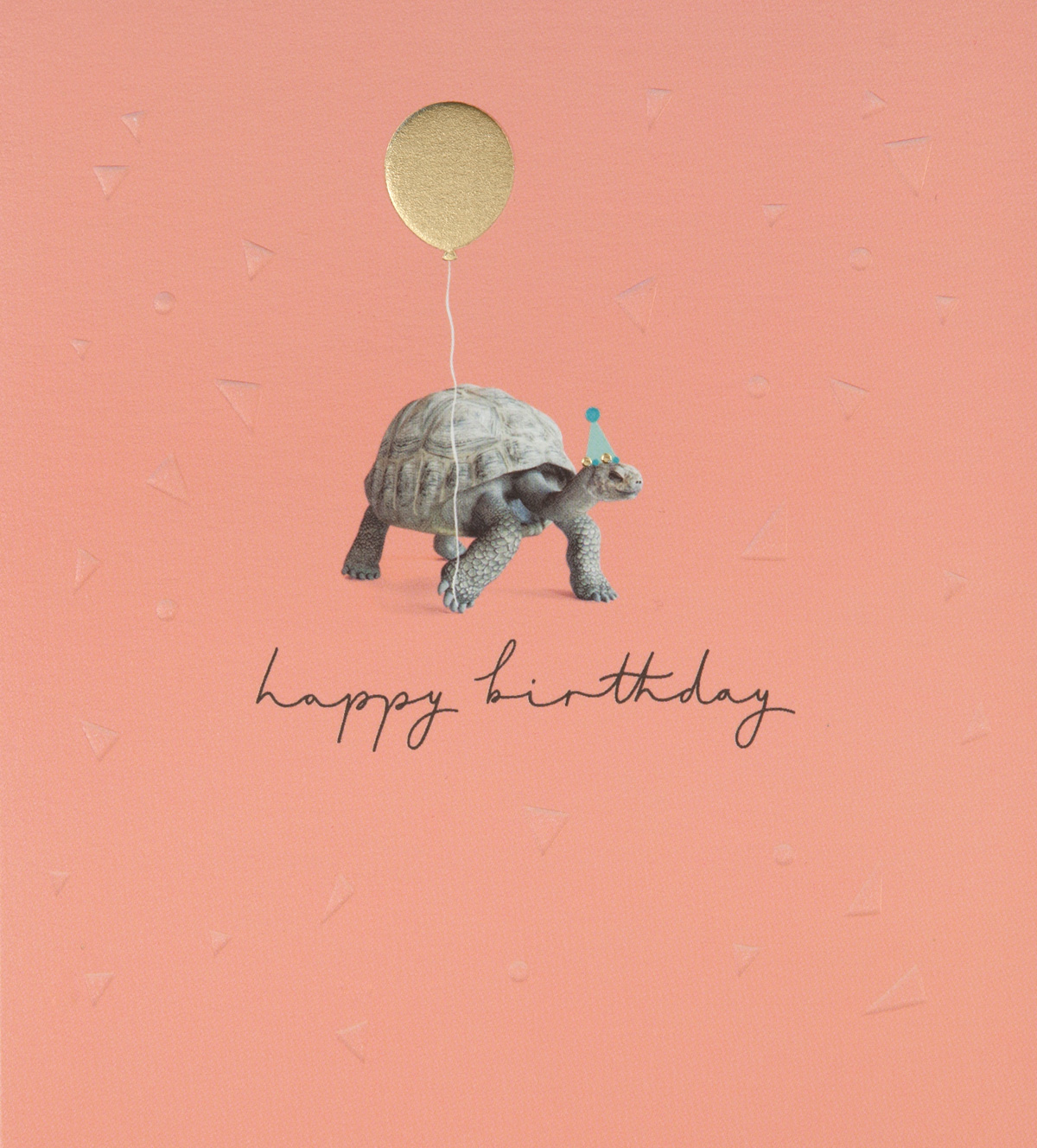 Tortoise and Balloon Birthday Card