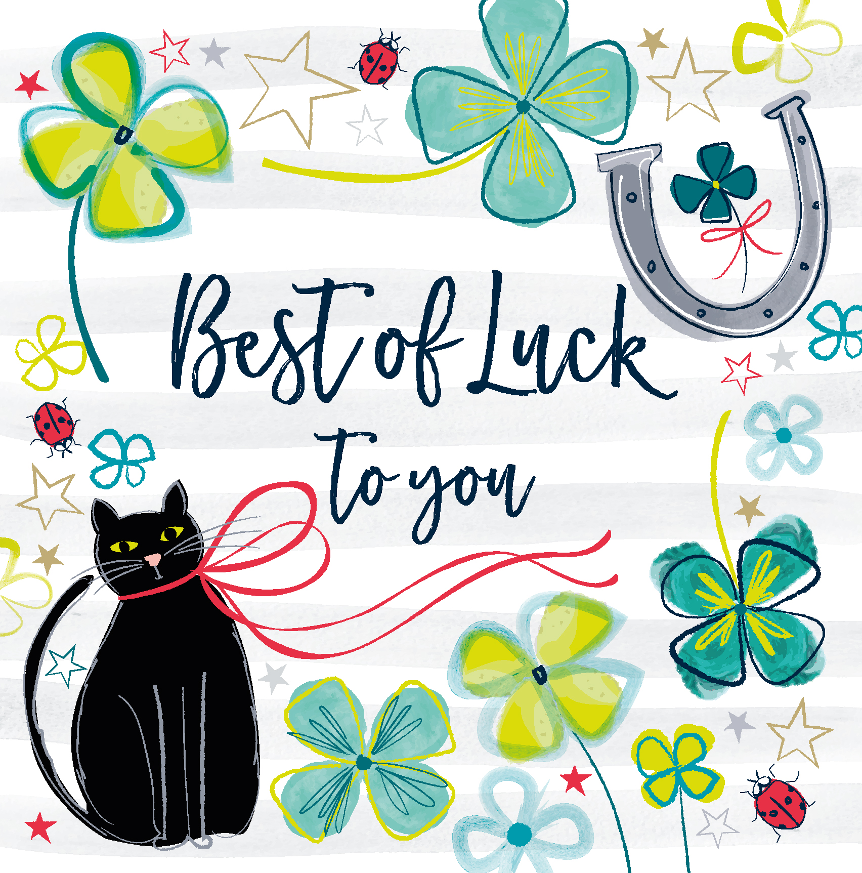 Clover Good Luck Card