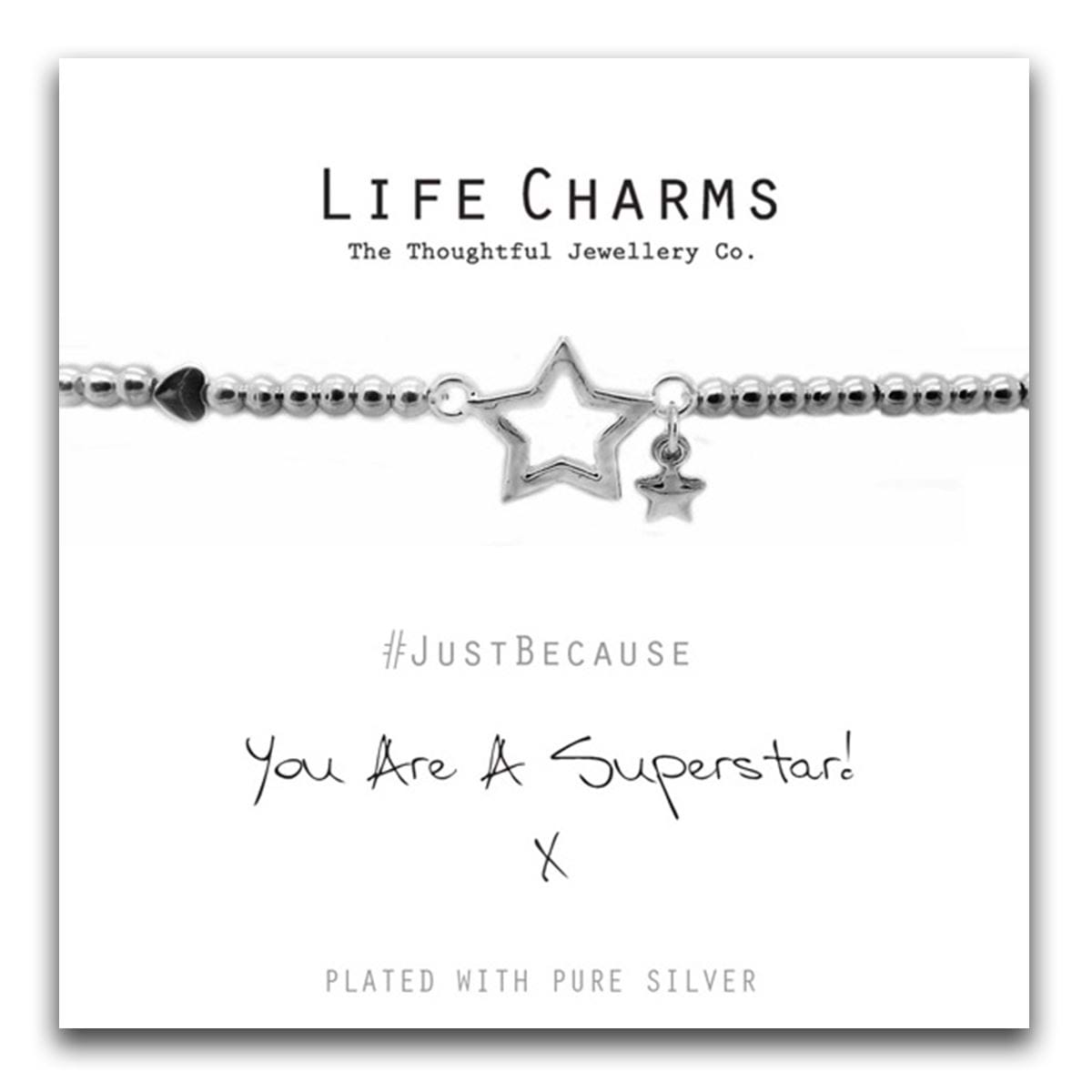 You Are A Superstar Life Charms Bracelet