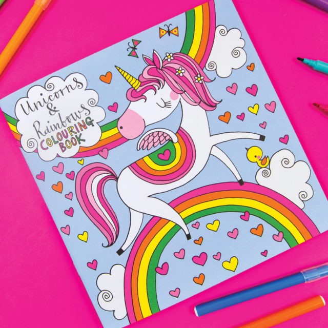 Unicorns & Rainbows Children's Colouring Book