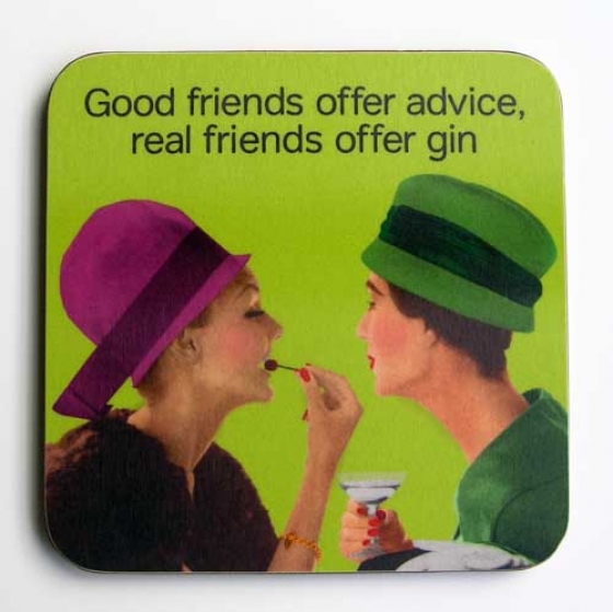 Real Friends Offer Gin Coaster