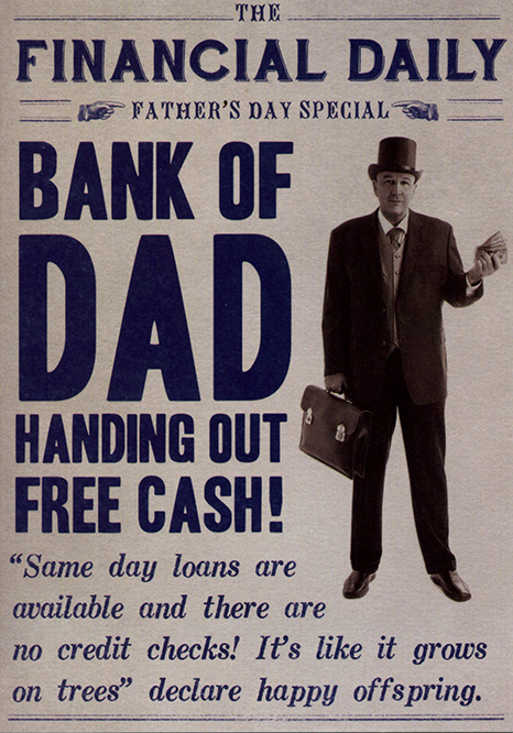Bank of Dad Father's Day Card
