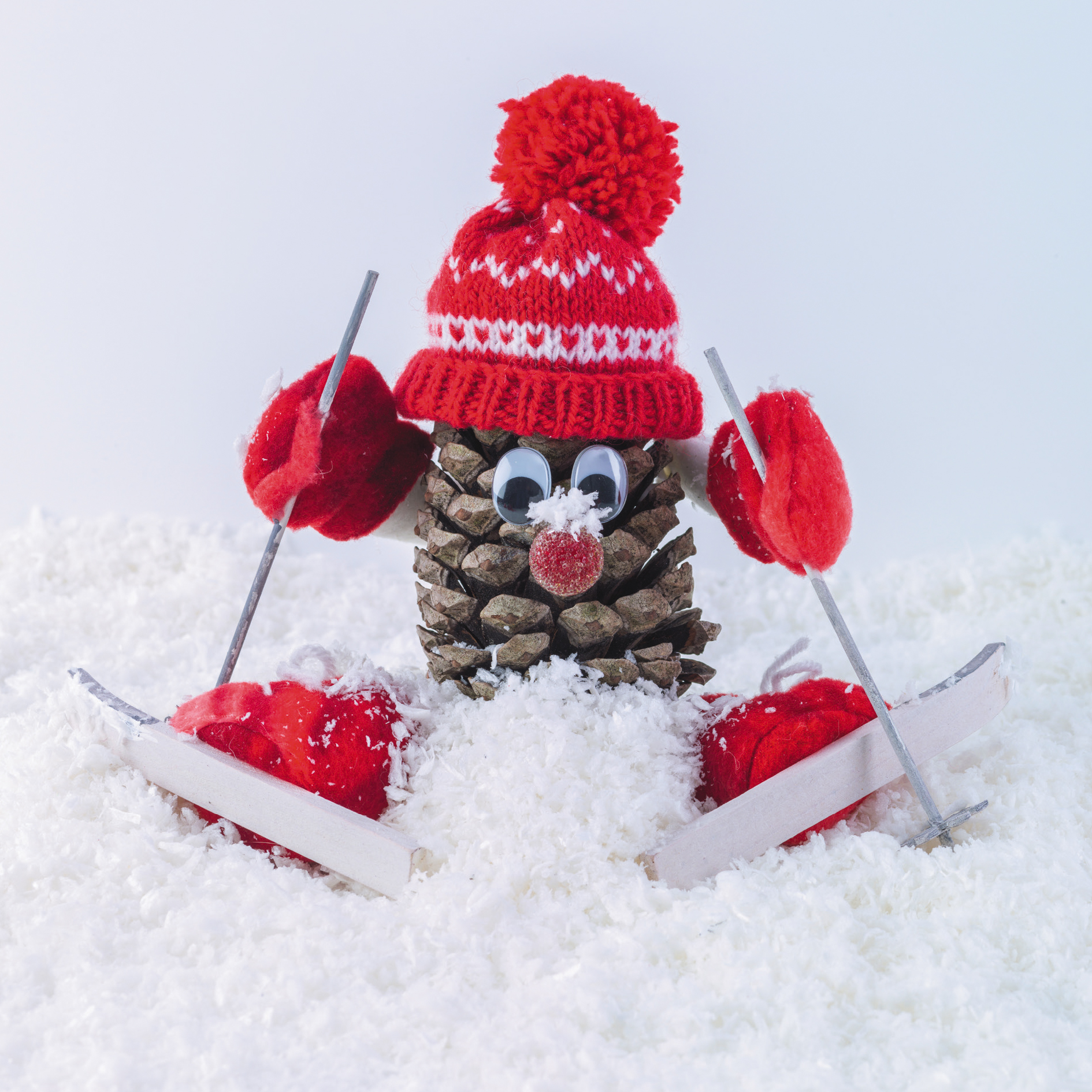 Al-Pine Skier Personalised Christmas Card