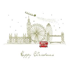 London Personalised Christmas Card
