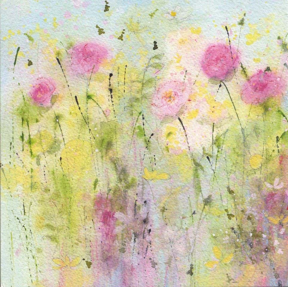 Buttercups and Poppies Greeting Card