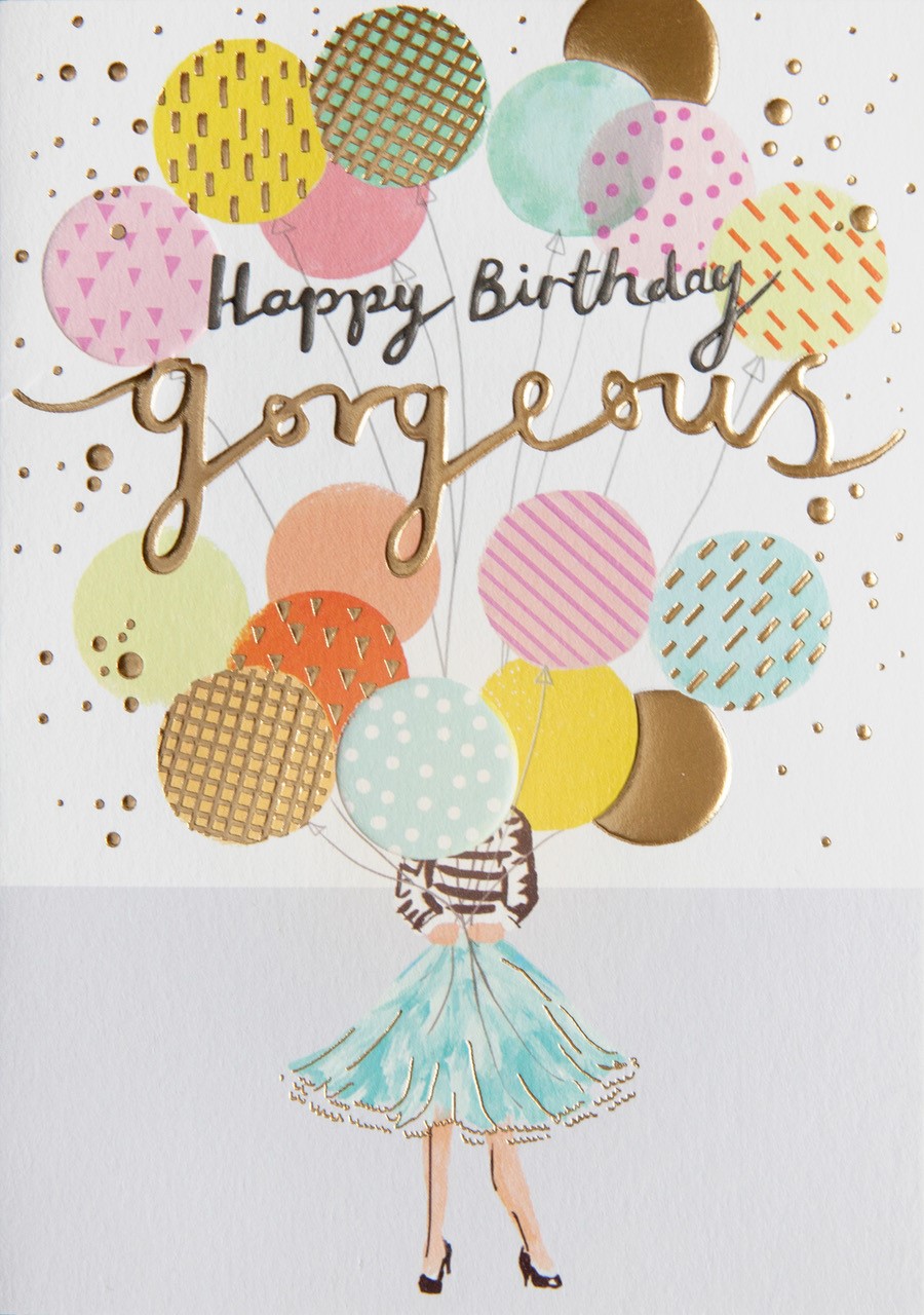 Gorgeous Balloons Birthday Card