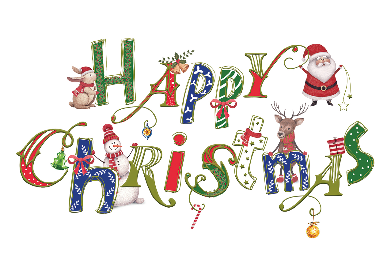 Happy Christmas Personalised Christmas Card