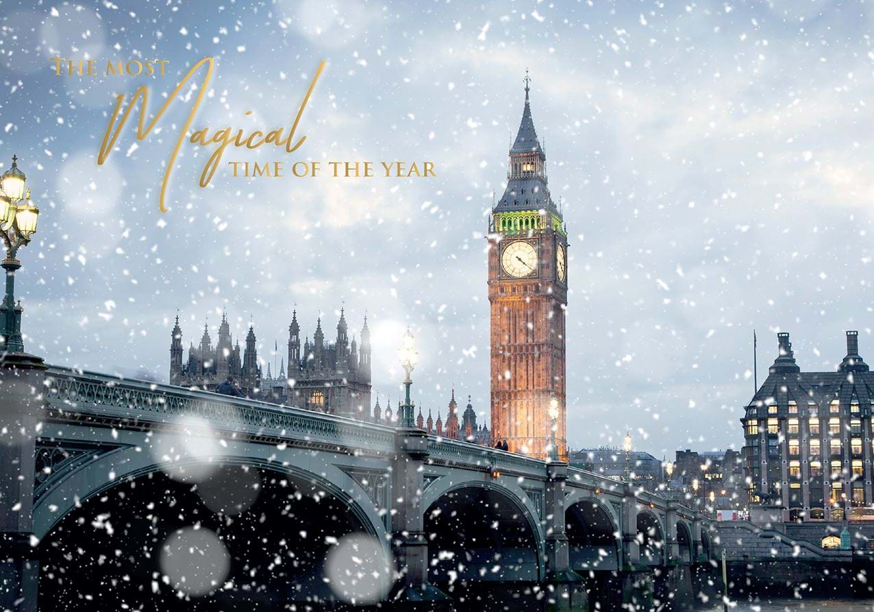 Magical London Personalised Christmas Card