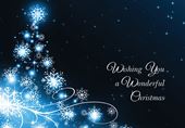 Snowflake Tree Christmas Card
