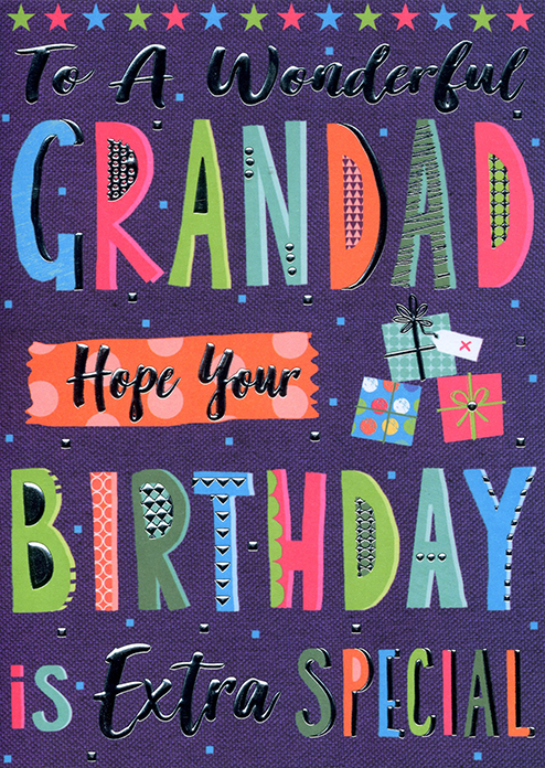 To A Wonderful Grandad Birthday Card